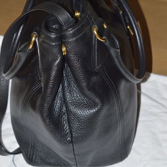 Prada Leather Vitello Daino Handbag Black GHW - Picture 5 of 11